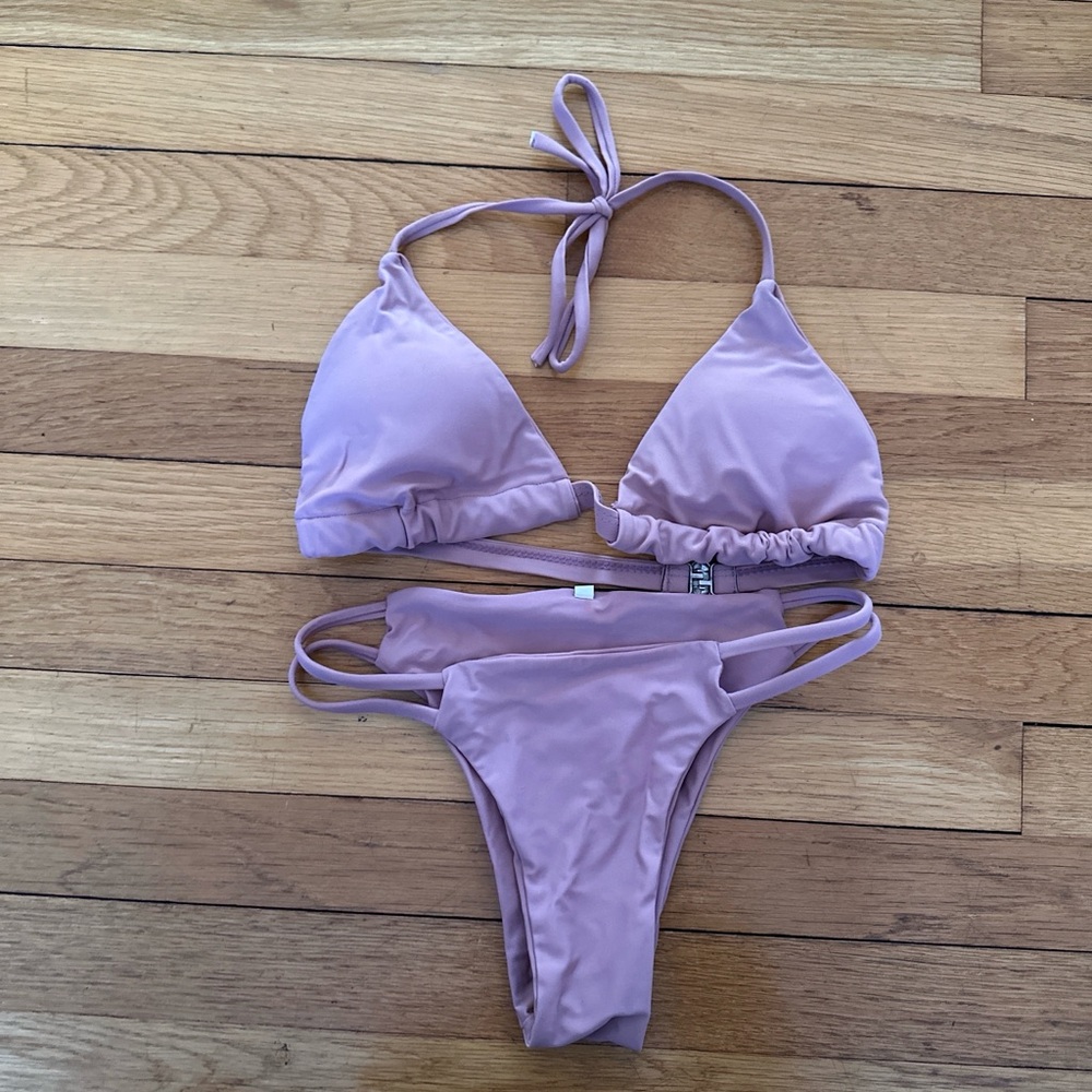 Mauve Pink Bikini Set